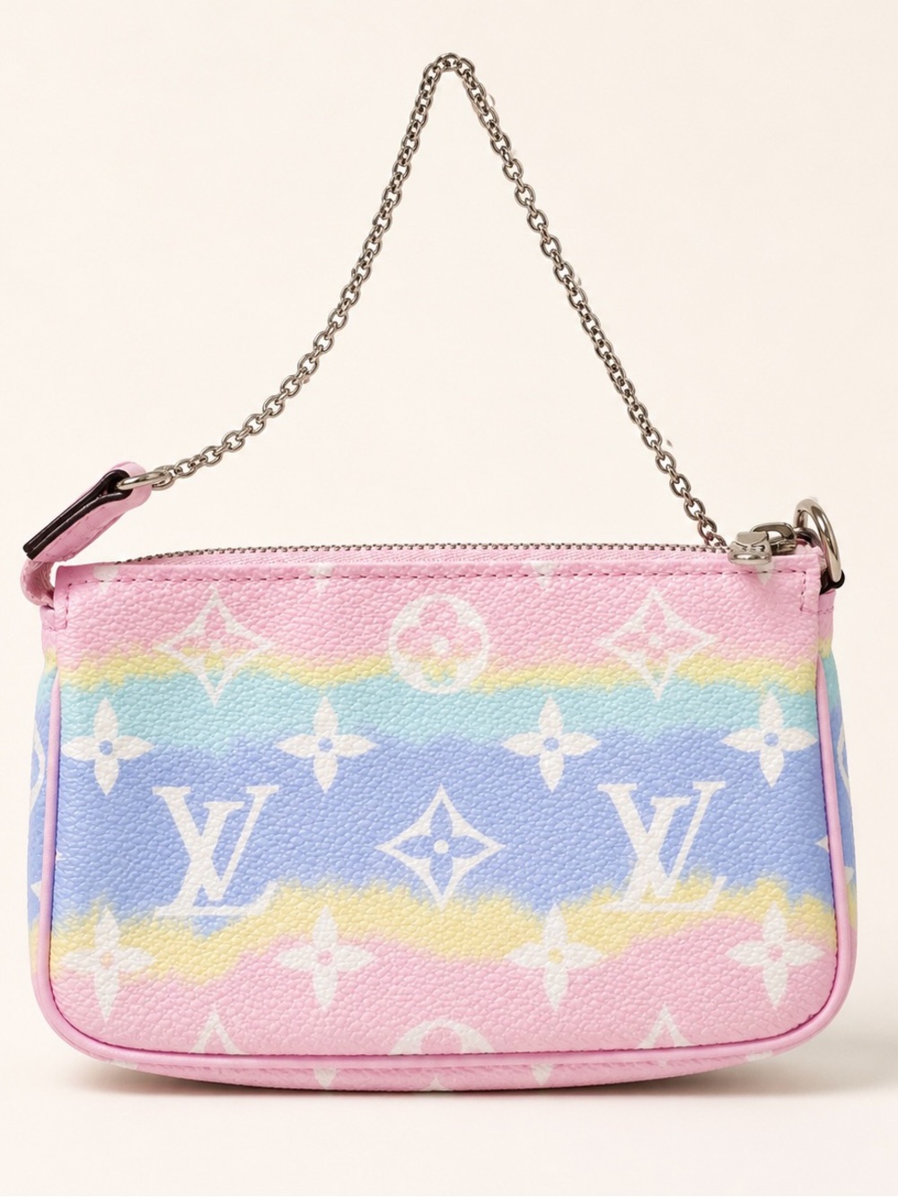 Louis Vuitton Mini Pochette Pastel Monogram Canvas Bag “By The Pool” Limited Ed.